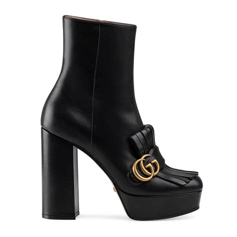 gucci marmont fringe boot|Gucci boots embellished.